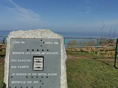 Plaque Batterie du Mont Canisy - Nosvacances